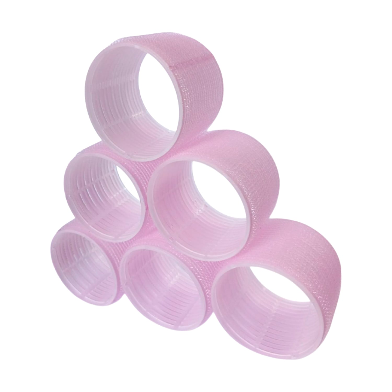 Бігуді-липучки для волосся Cosmo Shop бузкові, 74*64 мм, 6 шт (CS721L)